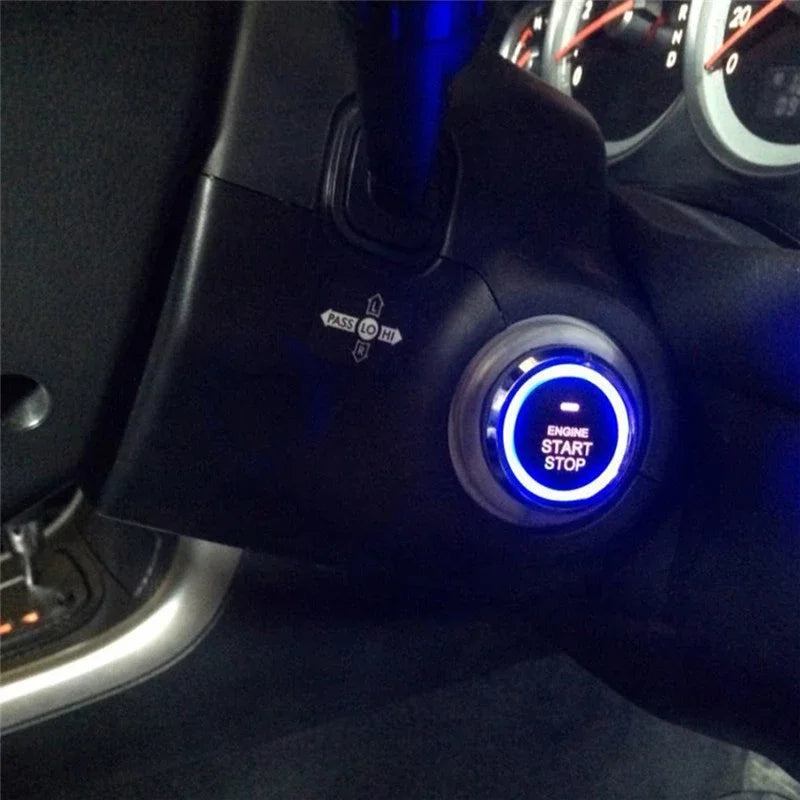 Car Alarm With Autostart Push One Button Auto Start Stop Keyless Entry System