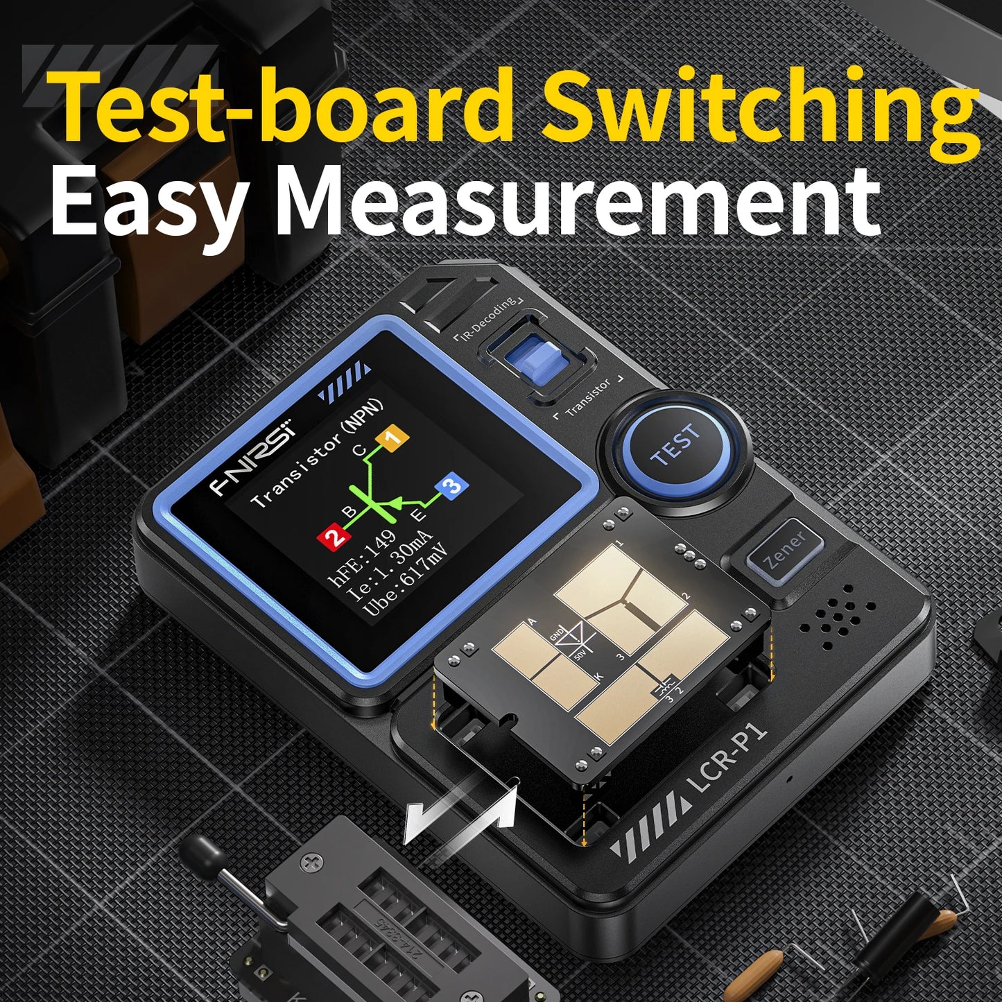 Multimeter Diode Transistor Capacitance Meter Resistance Multifunctional Tester