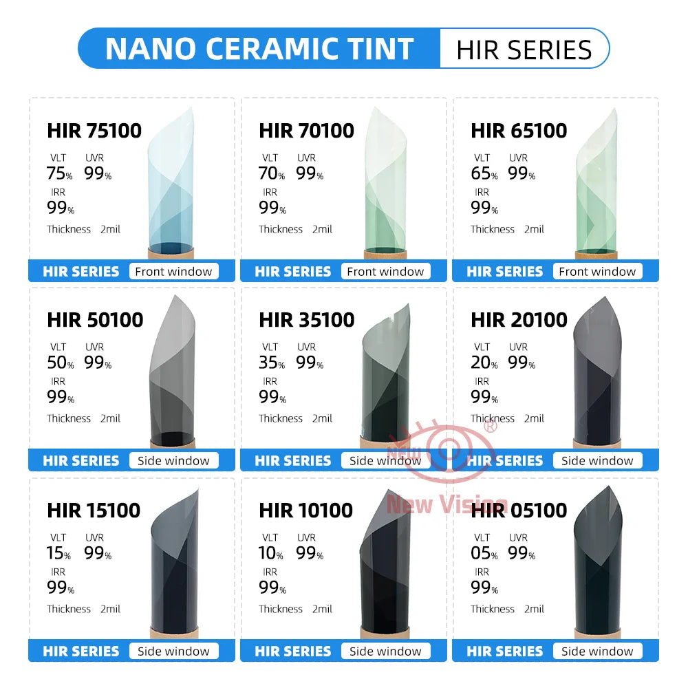 152cmX30m High Clarity 4K Sun Heat Control IR100% Nano Ceramic