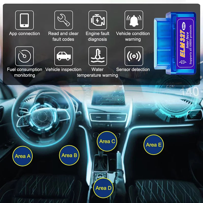 Mini ELM327 OBD2 Scanner