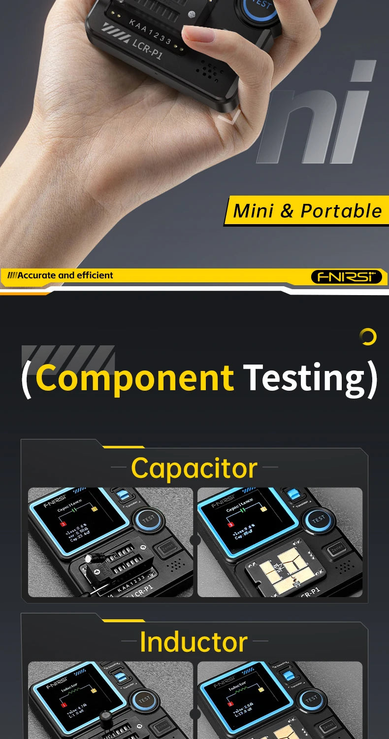 Multimeter Diode Transistor Capacitance Meter Resistance Multifunctional Tester