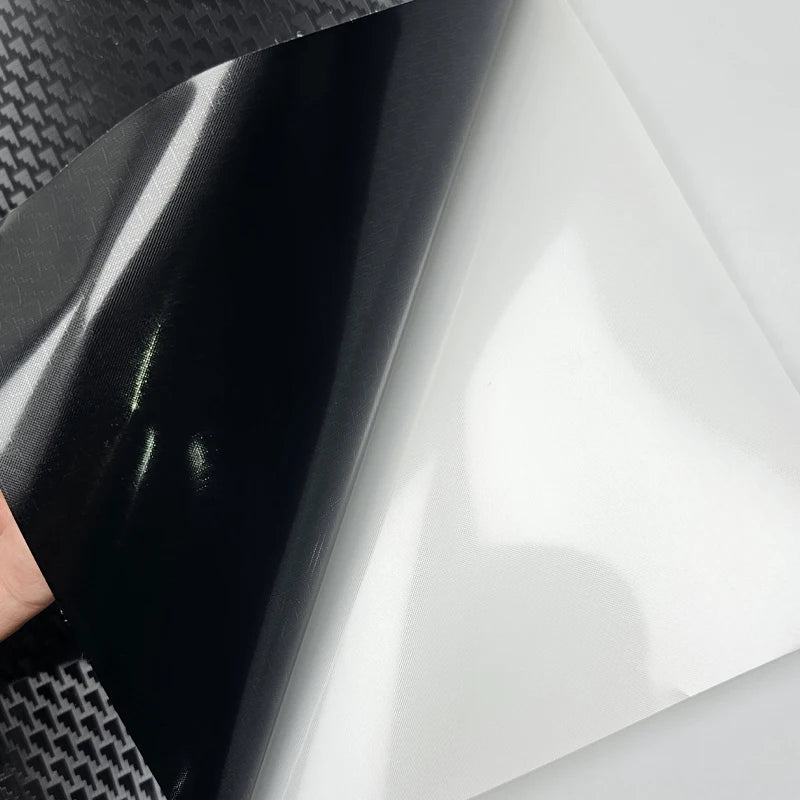 High Gloss Black Aircraft Pattern Plated Carbon Fiber Automotive wrap