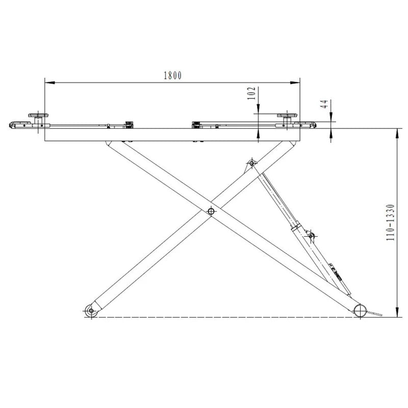 Portable mid rise Garage Car Lift Hoist Portable Manual Scissor Lift