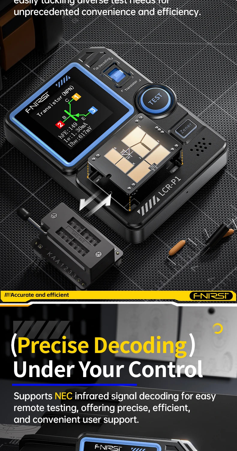 Multimeter Diode Transistor Capacitance Meter Resistance Multifunctional Tester