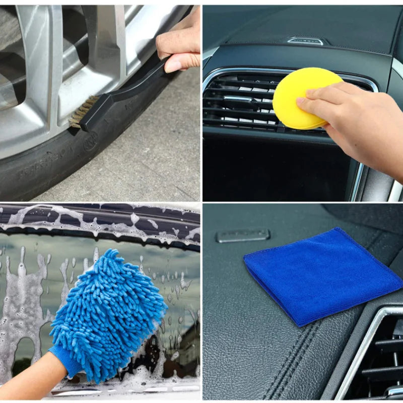 13/15pcs Car Detailing Cleaning Kit Car Washing Brushes