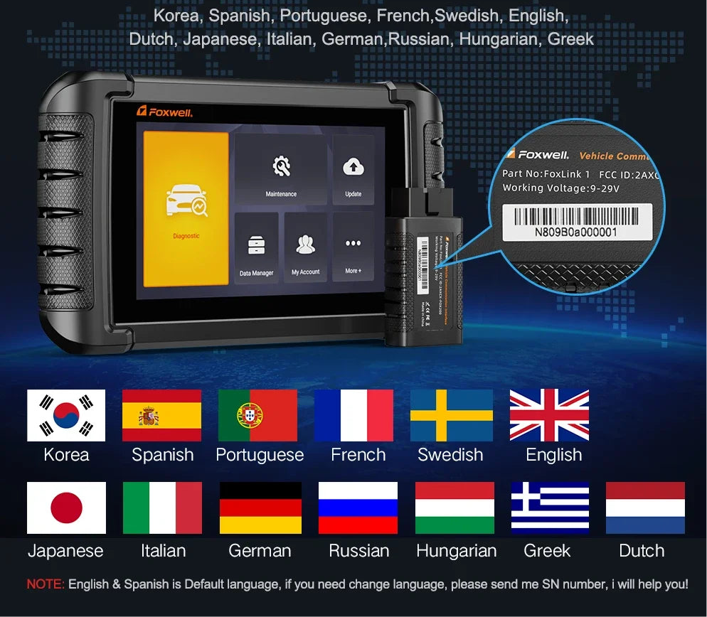 OBD2 Bluetooth professional Automotive  Scanner