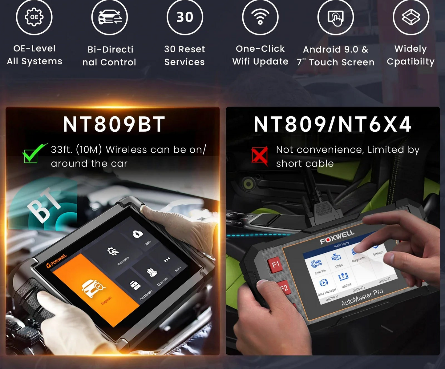 OBD2 Bluetooth professional Automotive  Scanner