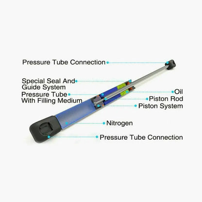 2 Front Hood Lift Supports Struts Shocks Gas Props