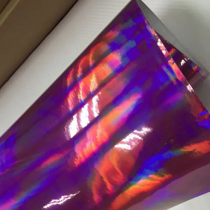 Plating Laser Holographic Pink Chrome Vinyl Car Wrap
