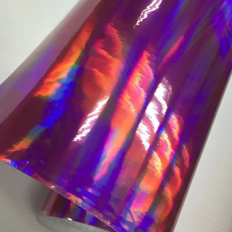 Plating Laser Holographic Pink Chrome Vinyl Car Wrap