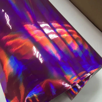 Plating Laser Holographic Pink Chrome Vinyl Car Wrap