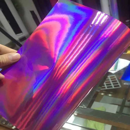 Plating Laser Holographic Pink Chrome Vinyl Car Wrap