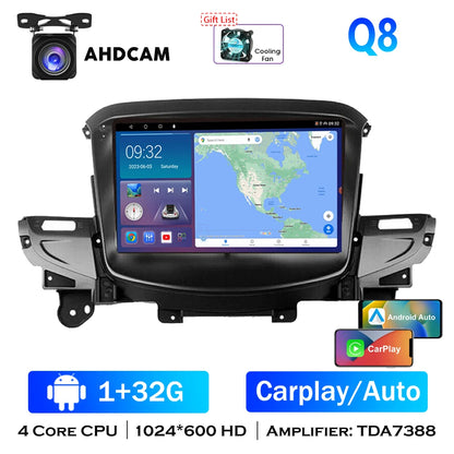 Double Din For HOLDEN VF COMMODORE 13-17 4G Android w heads up display