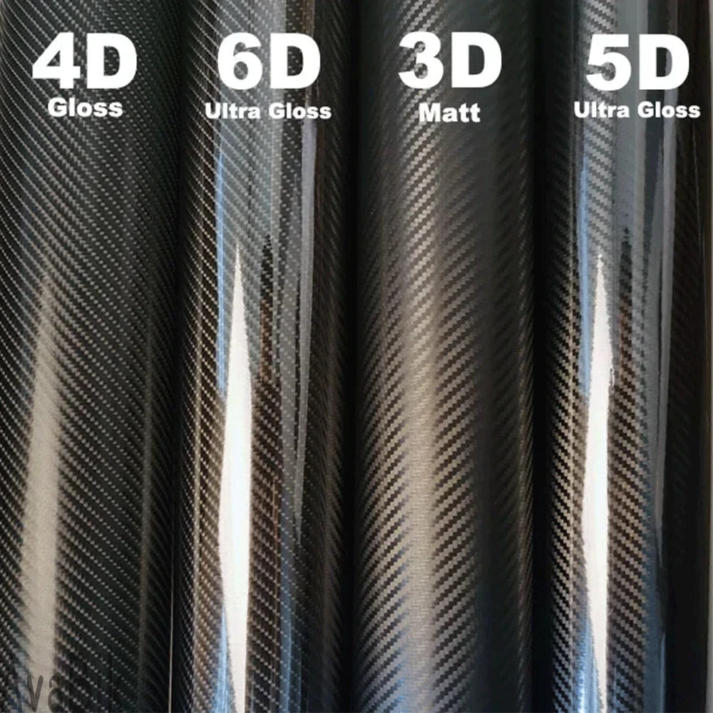 Super Gloss 3D 4D 5D 6D carbon fiber automotive wrap
