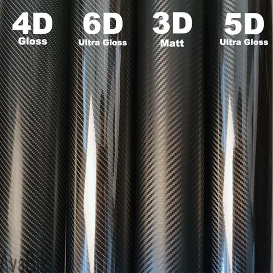 Super Gloss 3D 4D 5D 6D carbon fiber automotive wrap