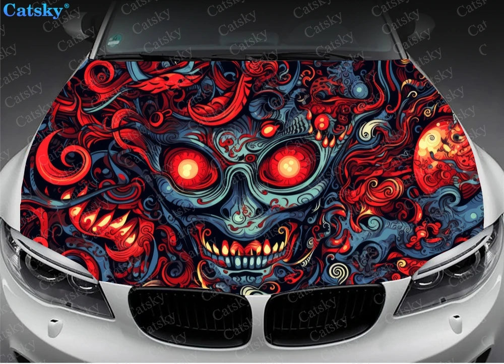 Devil Demon Eyes Hood Wrap