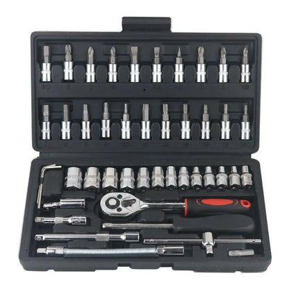 46pcs Car Repair Tool Kit  Socket Set