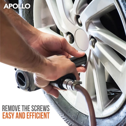 Apollo 10PC 1/2" Deep Impact Socket Set 8-32mm - 6-Point Hex Heavy Duty with Storage Case for Automotive/Electric Tool Repair