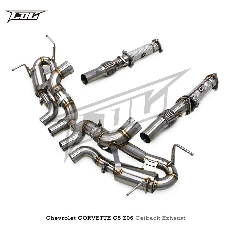 Sport Exhaust Muffler 3 Inch Exhaust Pipe OEM Valve Cat Back Exhaust System