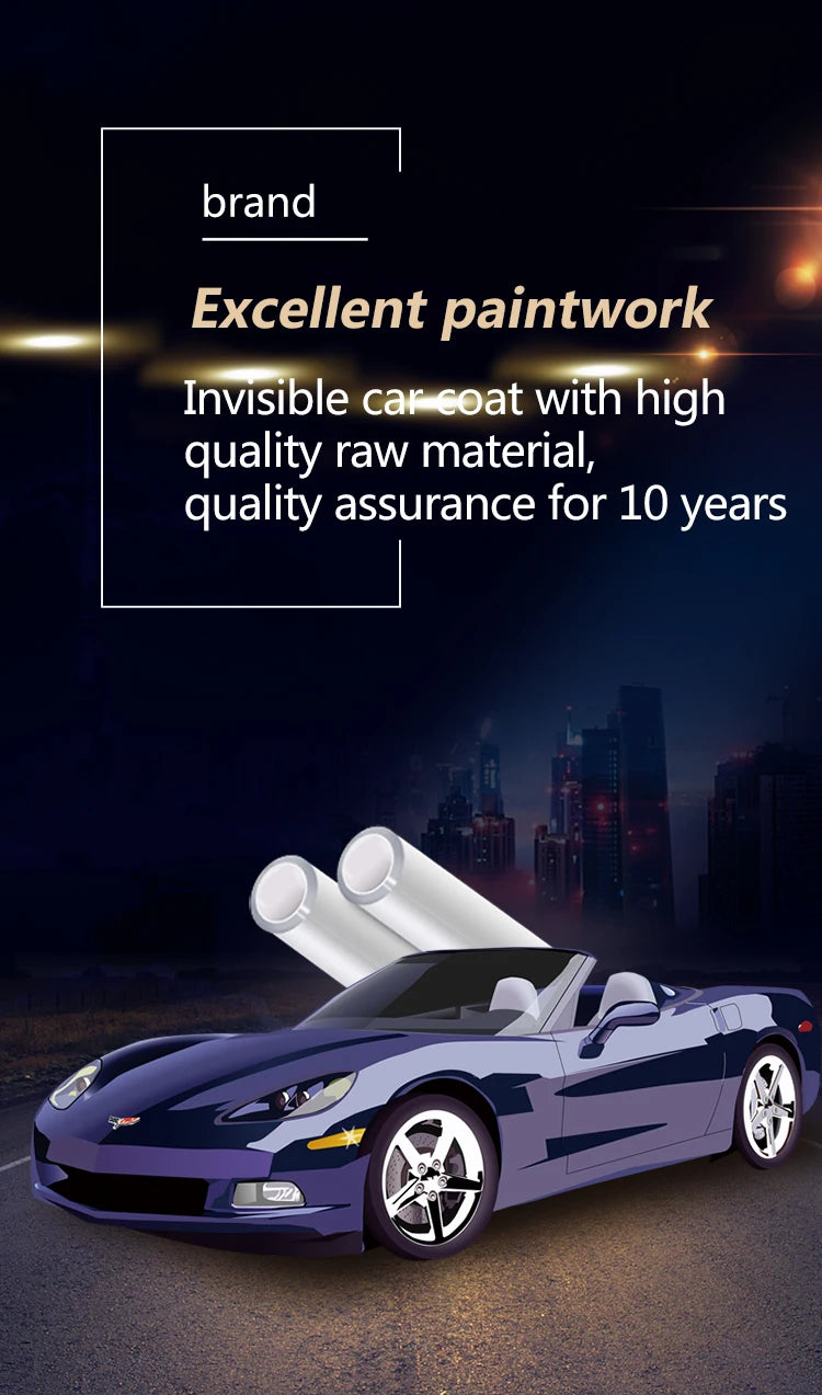 1.52m x 7M Clear TPU Paint Protection Film - Anti-Scratch PPF