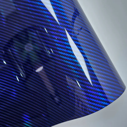 High Glossy Rainbow Carbon Fiber Blue Car Film