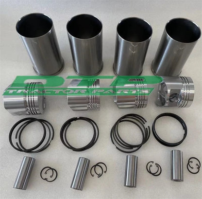 Set of pistons , cylinder liners, piston rings and piston pins for KM4L22BT engine