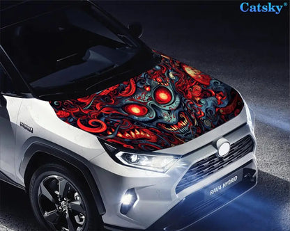 Devil Demon Eyes Hood Wrap