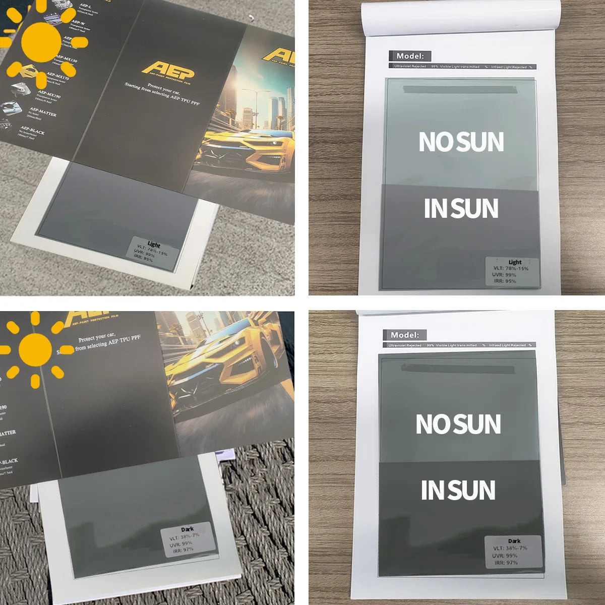 Photochromic Car Window Solar Tint Color Changing