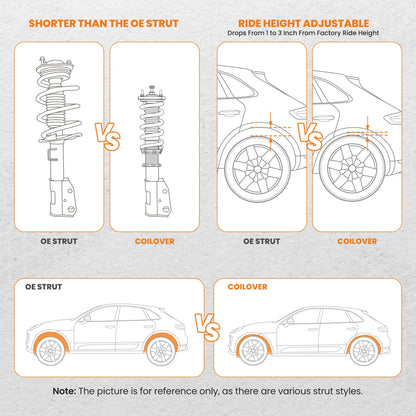 Fully Adjustable Coilovers Holden Commodore VE Wagon 2008-2013 Ute 2007-2013