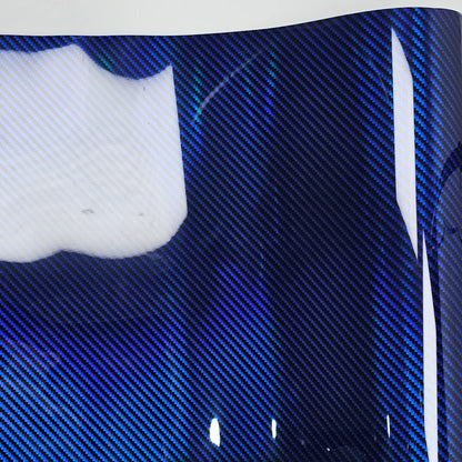 High Glossy Rainbow Carbon Fiber Blue Car Film