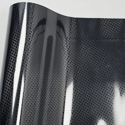 High Gloss Black Aircraft Pattern Plated Carbon Fiber Automotive wrap