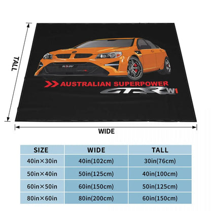 HSV GTSR W1 - AUSTRALIAN SUPERPOWER Blanket