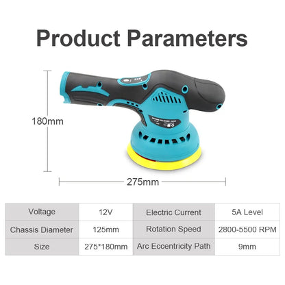 12V Cordless Polisher 8 Gears 380W