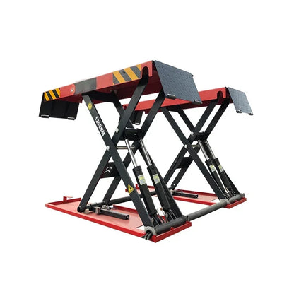 Scissor Car Lift, 4T Capacity 1.2 Meters High Waterproof Vehicle Ramp,