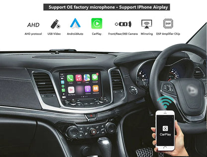 Wireless CarPlay Android Auto Retrofit for Holden Commodore VF1 VF2 MyLink system Support OEM Microphone