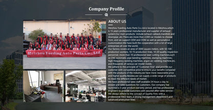 Factory Catted Manifold Header Engine Exhausted Headers