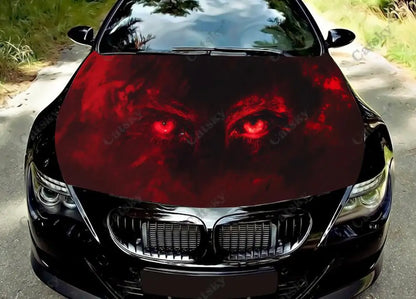 Devil Demon Eyes Hood Wrap