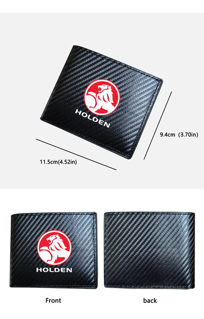 Holden Commodore carbon fiber leather wallet Card package