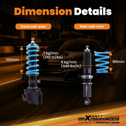 24-Level Adjustable Coil overs for Holden VE Commodore 2007-2013