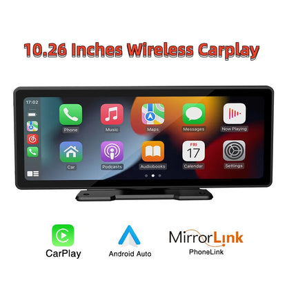 Universal 10.26” Screen Car Radio Multimedia Wireless Carplay Screen for Apple Or Android