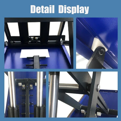 Scissor Car Lift, 4T Capacity 1.2 Meters High Waterproof Vehicle Ramp,