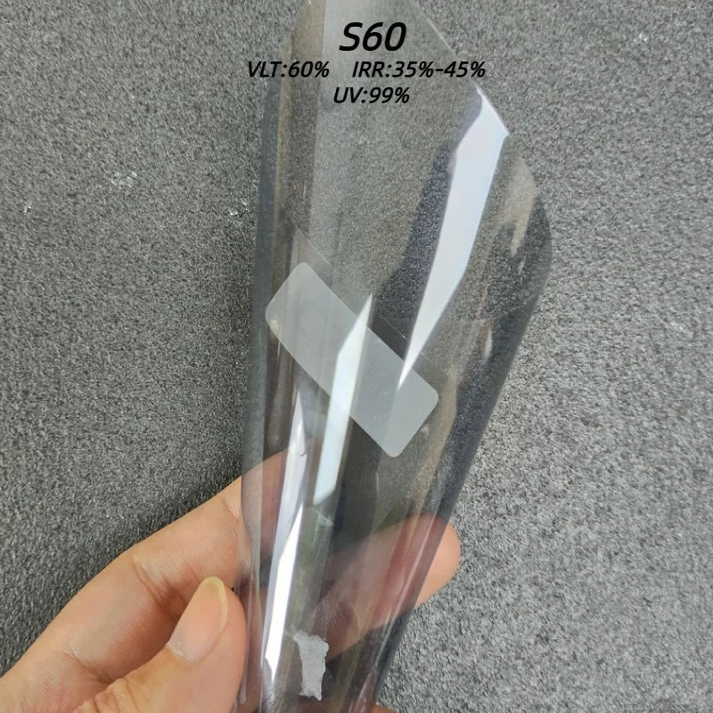Car Window Tint Film PET 42% IR Block 60% VLT 99% UV Protection Glare Reduction