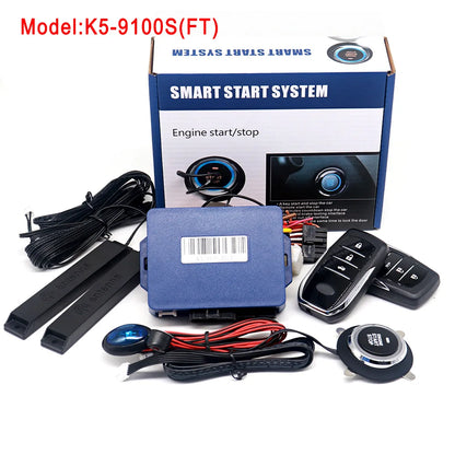 Car Alarm With Autostart Push One Button Auto Start Stop Keyless Entry System