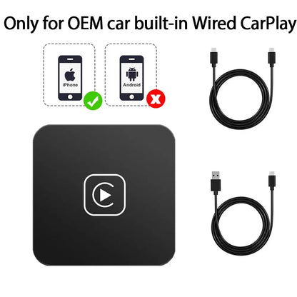 Mini Carplay&Auto Box Dongle Wired To Wireless