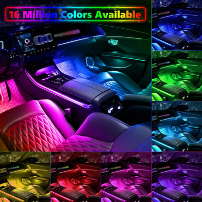 22in1 Symphony Car Ambient Light RGB 213 Color Universal Car Interior led strip