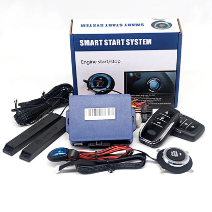 Car Alarm With Autostart Push One Button Auto Start Stop Keyless Entry System