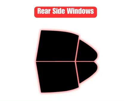 precut  Window Tint Film 100% UVR 5%-35%VLT Heat Insulation Carbon ﻿For FORD MUSTANG 2 DR CONVERTIBLE 2015-2023