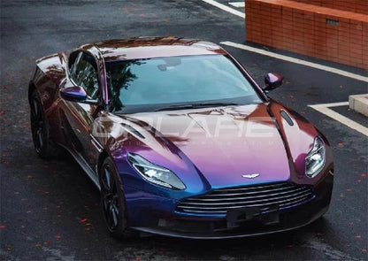 Spectral Blue chameleon vinyl wrap film (PET liner) quality Warranty