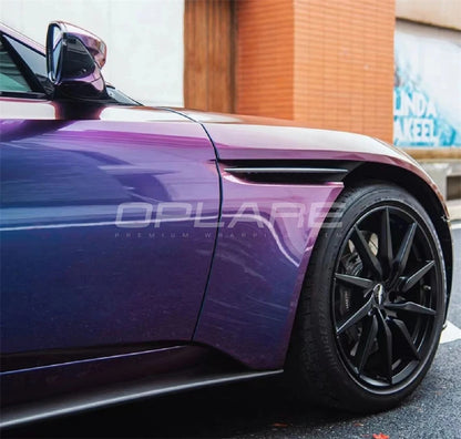 Spectral Blue chameleon vinyl wrap film (PET liner) quality Warranty