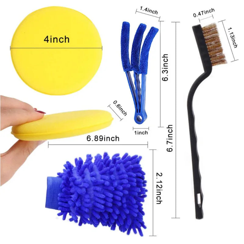 13/15pcs Car Detailing Cleaning Kit Car Washing Brushes